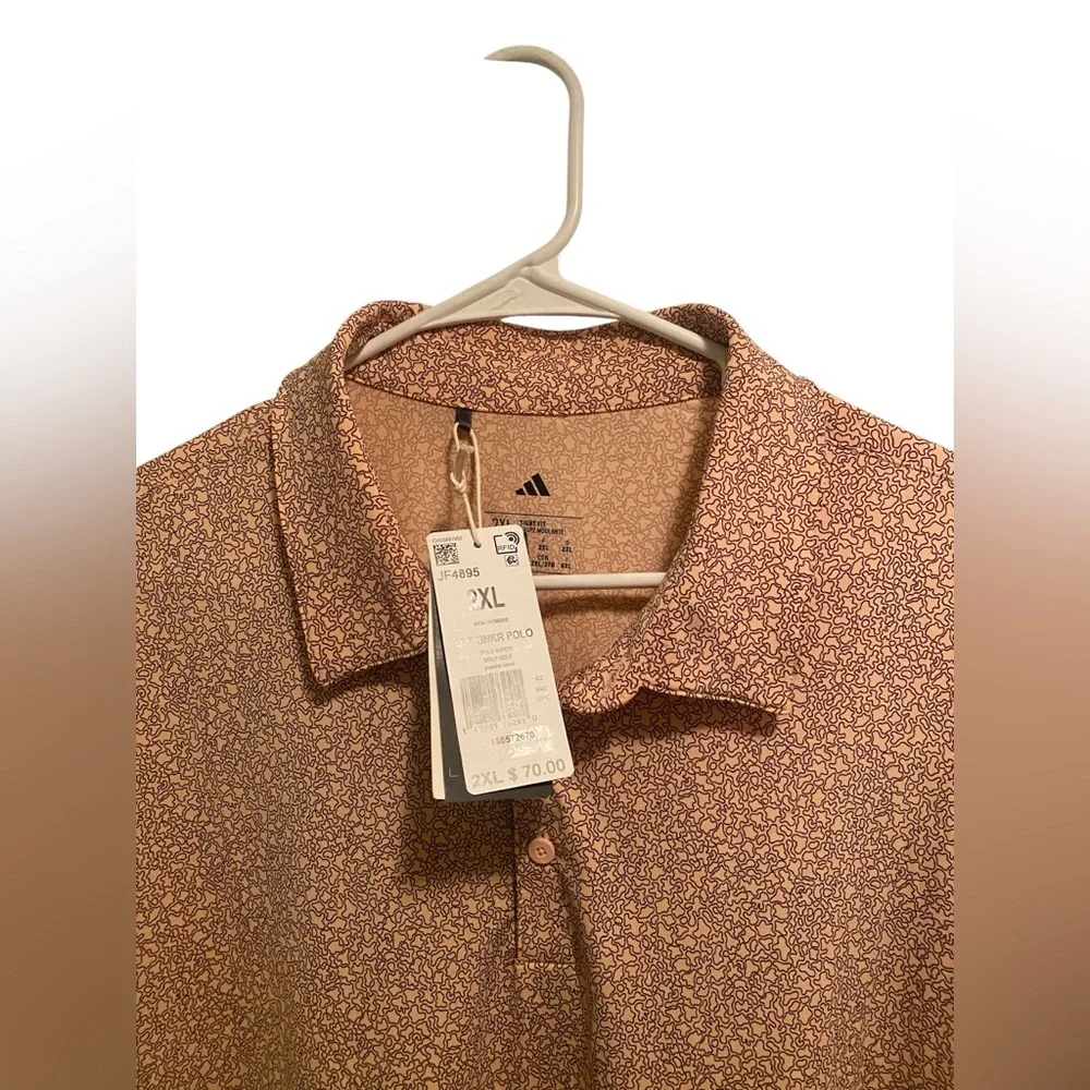 Adidas Men's “BNKR”‎ golf polo. Size XXL. New with tags